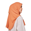 Sulam Mekar Ironless Chiffon Triangle Bawal in Autumn Brown